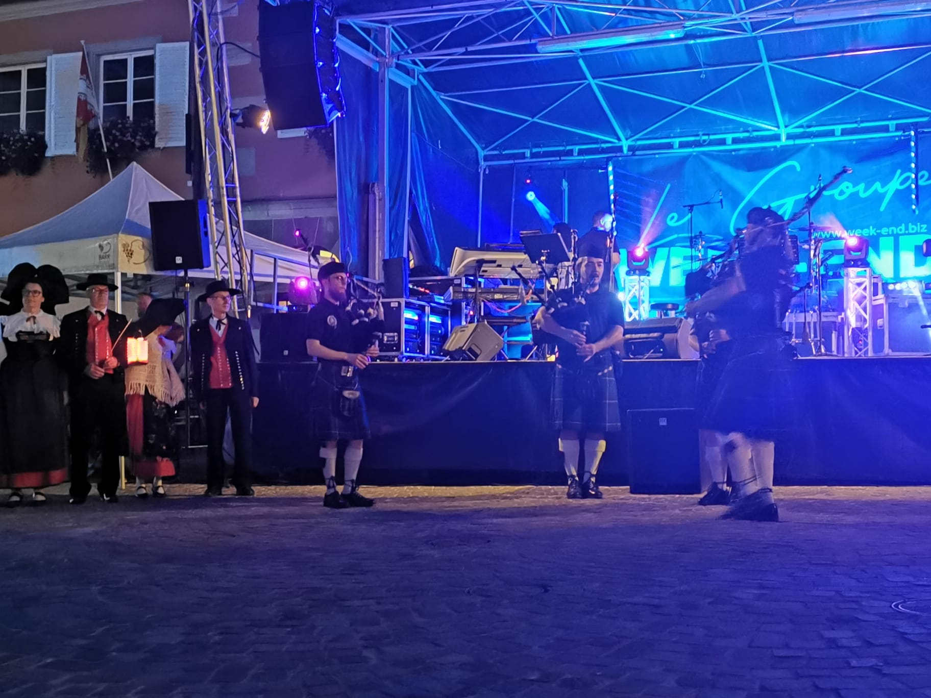 14 juillet 2024 défilé Barr cornemuses