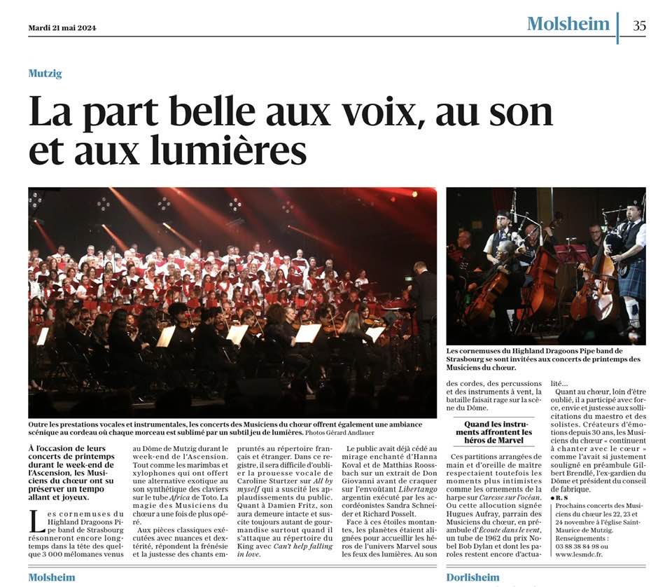 Cornemuses Alsace - Dernières Nouvelles d'Alsace DNA