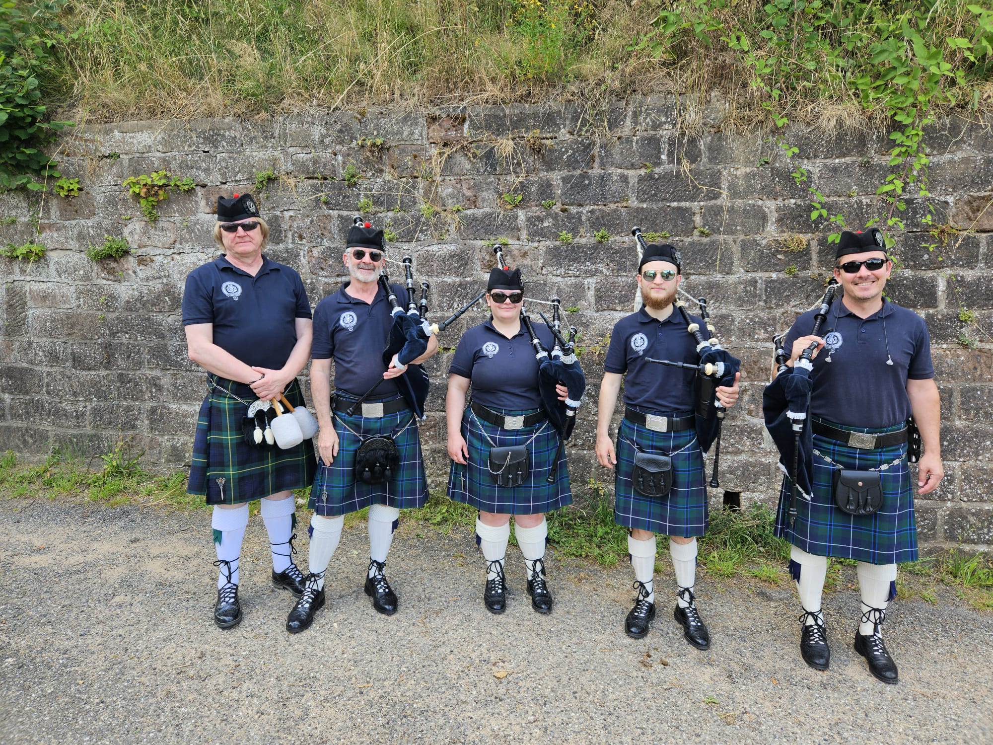 Messti Grendelbruch cornemuses Highland Dragoons Pipe Band
